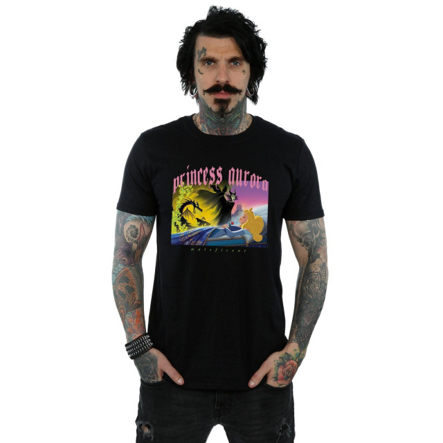 Li-cense Disney heren doornroosje en maleficent t-shirt UTBI18973_black large