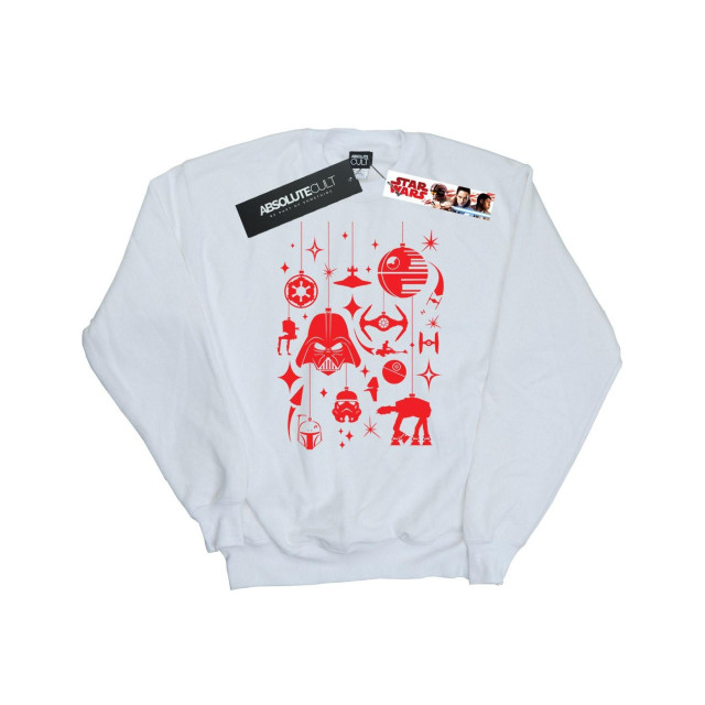 Li-cense Star wars dames kerstversieringen sweatshirt UTBI10991_white large