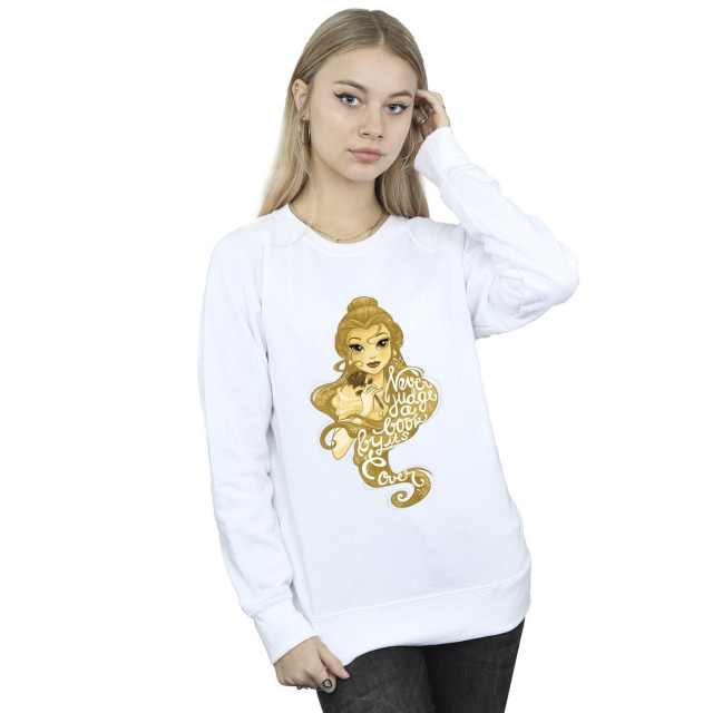 Li-cense Disney dames beauty and the beast oordeel nooit sweatshirt UTBI10445_white large