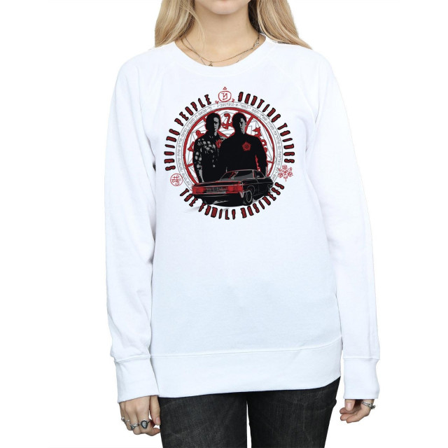 Li-cense Supernatural dames familiebedrijf sweatshirt UTBI10466_white large