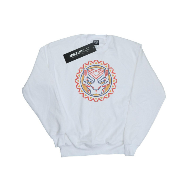 Li-cense Marvel dames sweatshirt zwarte panter tribal pictogram UTBI10118_white large