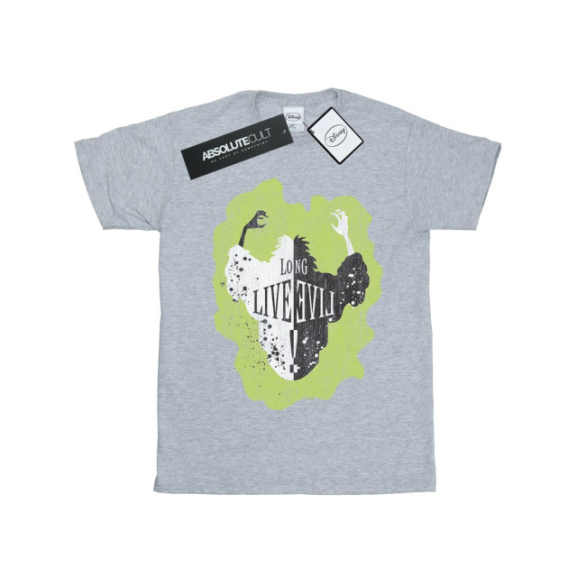 Li-cense Disney dames the descendants cruella lang leve katoenen vriendje t-shirt UTBI20027_sportsgrey large