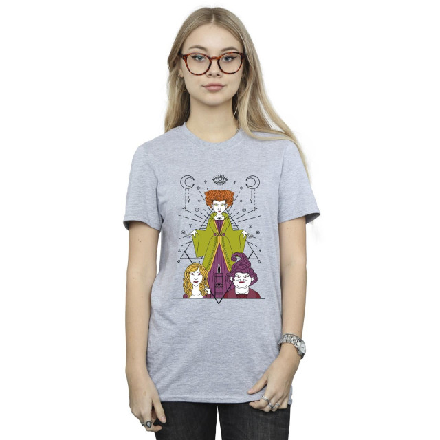 Li-cense Disney dames hocus pocus candle katoenen vriendje t-shirt UTBI20319_sportsgrey large