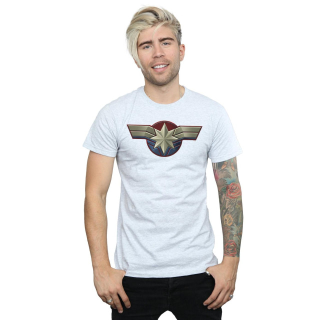 Li-cense Marvel heren captain borstembleem t-shirt UTBI20226_sportsgrey large
