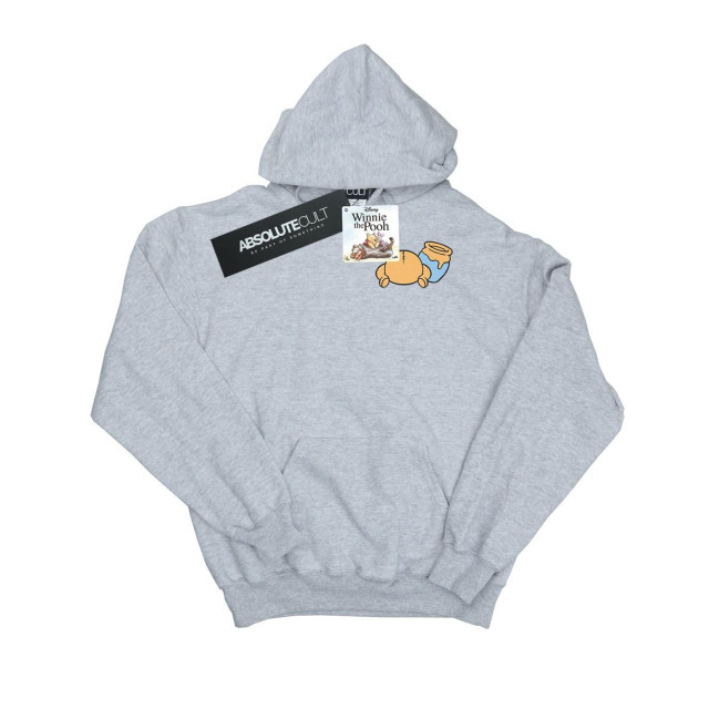 Li-cense Disney heren winnie the pooh rugzijde borst print hoodie UTBI20130_sportsgrey large