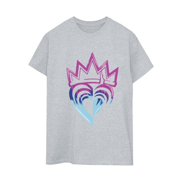 Li-cense Disney dames descendants roze kroon katoenen vriendje t-shirt UTBI20125_sportsgrey large