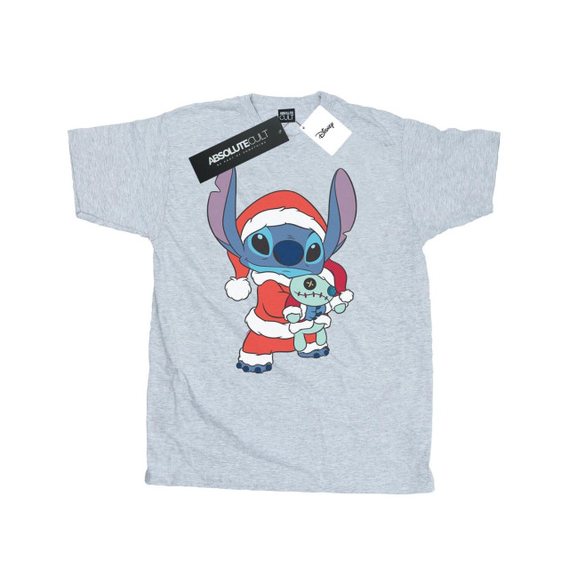 Li-cense Disney heren lilo en stitch kerstmis t-shirt UTBI19702_sportsgrey large