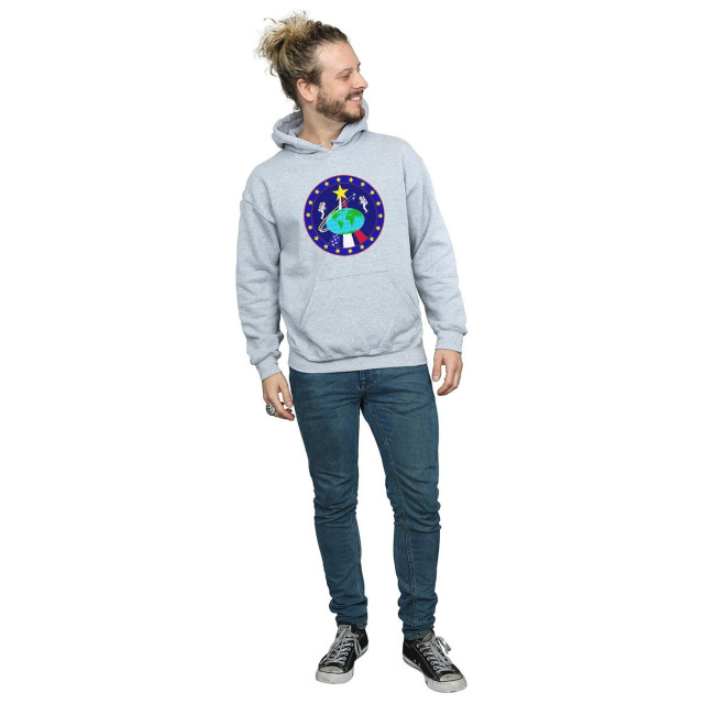 Li-cense Nasa heren klassieke globe astronauten hoodie UTBI20009_sportsgrey large