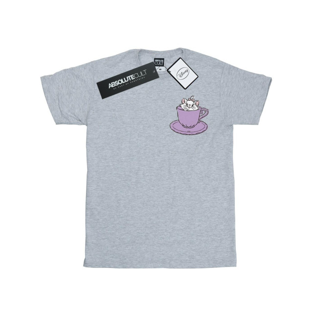 Li-cense Disney heren aristokatten marie in beker borst t-shirt UTBI19407_sportsgrey large