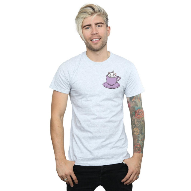Li-cense Disney heren aristokatten marie in beker borst t-shirt UTBI19407_sportsgrey large