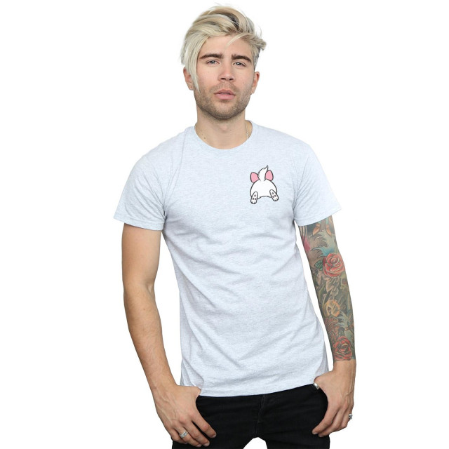 Li-cense Disney heren aristokatten marie achterwerk borst print t-shirt UTBI19255_sportsgrey large