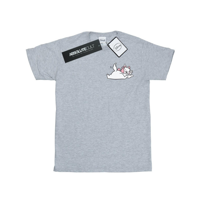 Li-cense Disney heren aristocats marie sweet rugzijde borstprint t-shirt UTBI19256_sportsgrey large