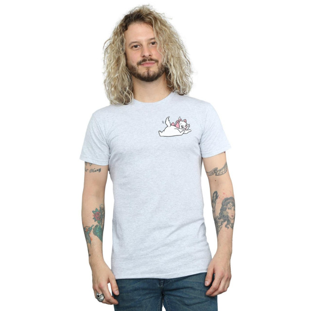 Li-cense Disney heren aristocats marie sweet rugzijde borstprint t-shirt UTBI19256_sportsgrey large