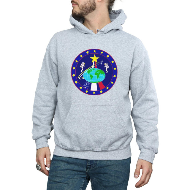 Li-cense Nasa heren klassieke globe astronauten hoodie UTBI20009_sportsgrey large
