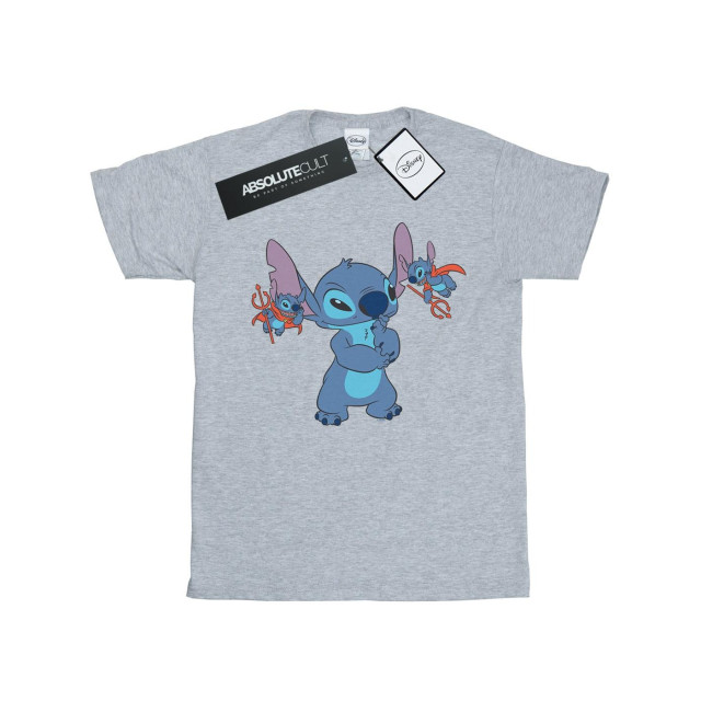 Li-cense Disney heren lilo en stitch kleine duivels t-shirt UTBI19165_sportsgrey large