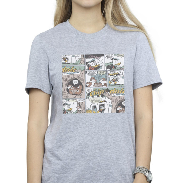 Li-cense Disney dames chip ´n dale comic katoenen vriendje t-shirt UTBI18741_sportsgrey large
