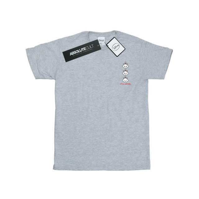 Li-cense Disney heren aristokatten marie borst t-shirt UTBI18812_sportsgrey large