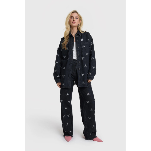 Alix The Label 2412113950 destroyed denim pants 2412113950 destroyed denim pants large