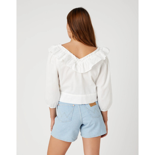 Wrangler Western frill blouse worn W5S26SW02 large