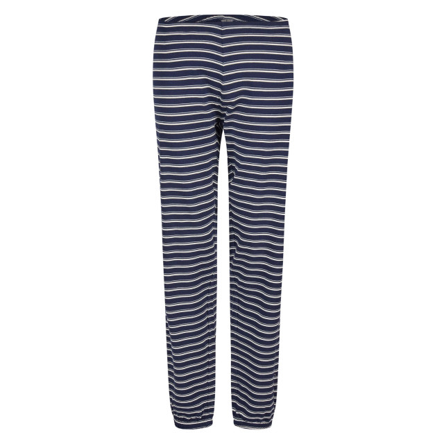By Louise Dames pyjama set lang katoen lichtblauw BL-494-02 large