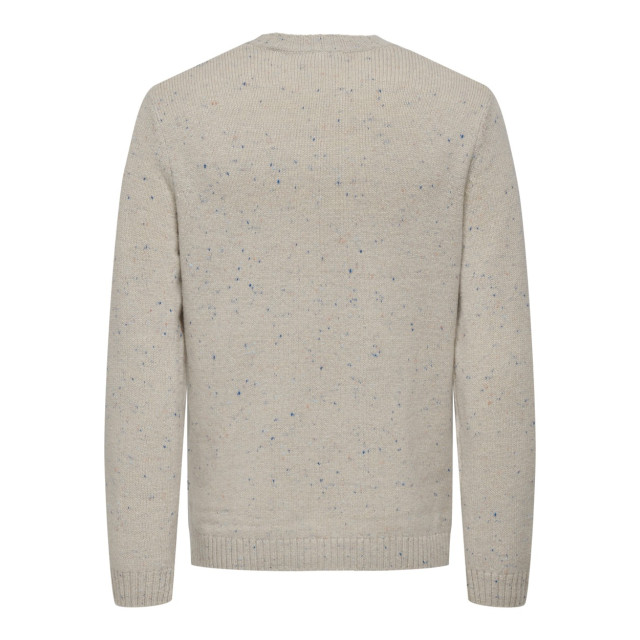 Only & Sons Onsricky reg 9 nap crew knit ecru dessin 5219.08.0028 large