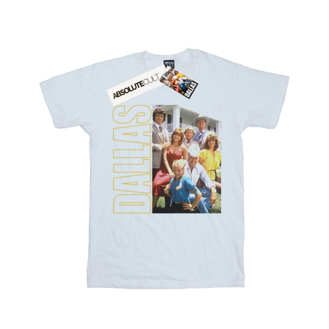 Li-cense Dallas dames ewing familie foto katoenen vriendje t-shirt UTBI20346_white large