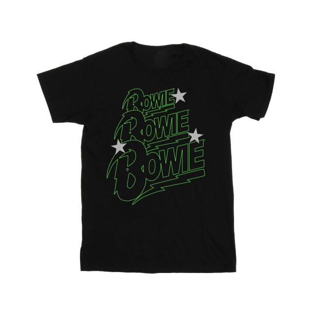 Li-cense David bowie dames meervoudig neon logo katoenen vriendje t-shirt UTBI19097_black large
