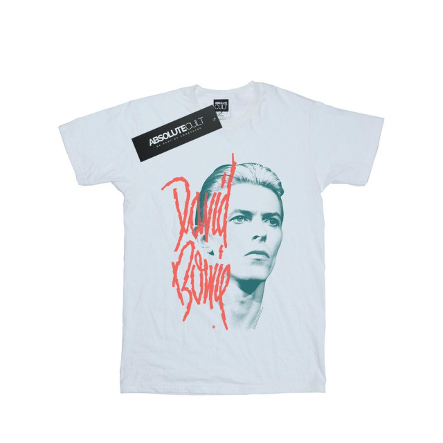 Li-cense David bowie dames mono stare katoenen vriend t-shirt UTBI19047_white large