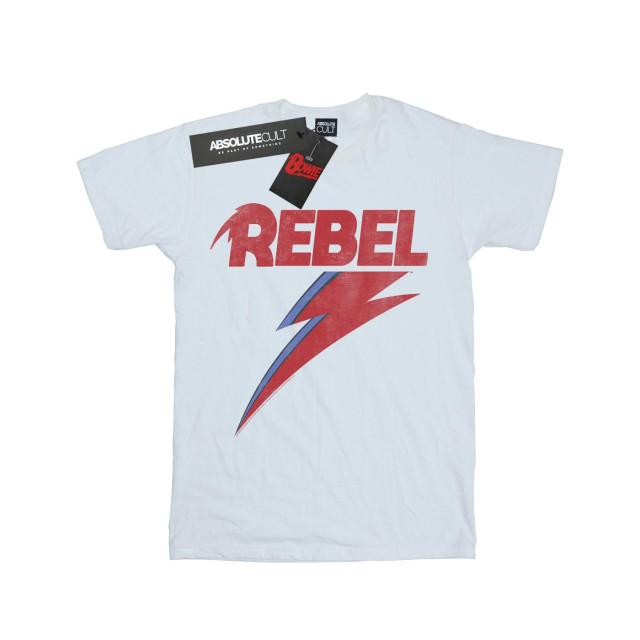 Li-cense David bowie dames distressed rebel cotton boyfriend t-shirt UTBI19074_white large