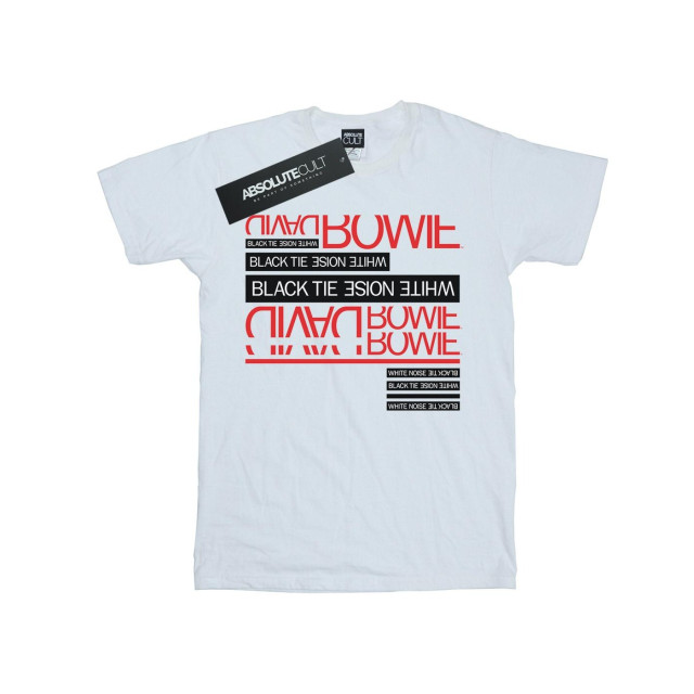 Li-cense David bowie dames zwart strikt ruis katoenen vriendje t-shirt UTBI18974_white large