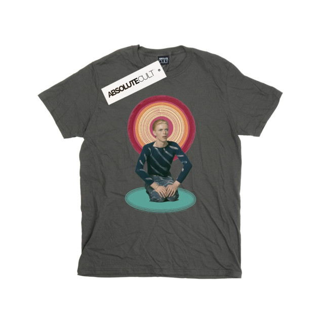 Li-cense David bowie dames knielend halo katoenen vriendje t-shirt UTBI19051_charcoal large