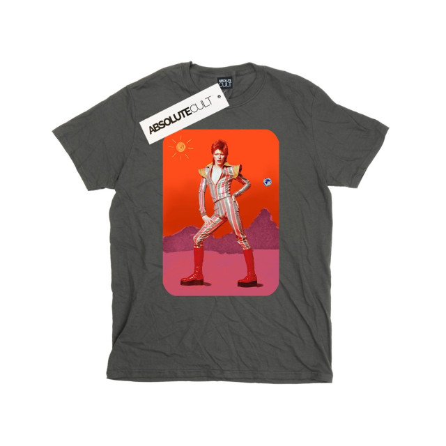 Li-cense David bowie dames on mars katoenen vriend t-shirt UTBI19072_charcoal large