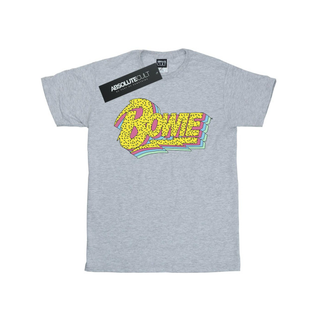 Li-cense David bowie dames moonlight 90s logo katoenen vriend t-shirt UTBI18999_sportsgrey large