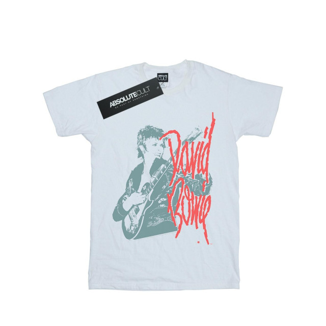 Li-cense David bowie dames mono guitar cotton boyfriend t-shirt UTBI19049_white large