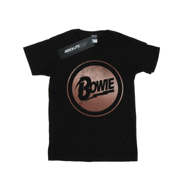 Li-cense David bowie dames rose goud cirkel katoenen vriend t-shirt UTBI18860_black large