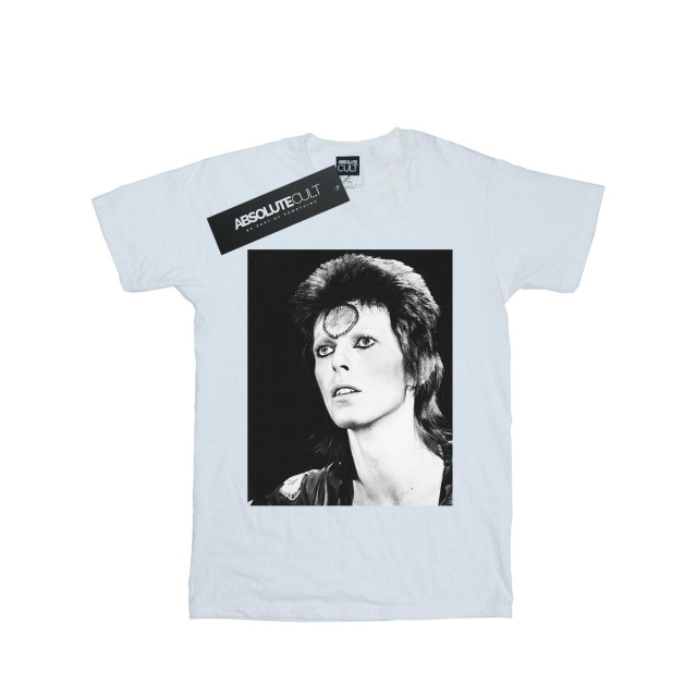 Li-cense David bowie dames ziggy-kijkend katoenen vriendje t-shirt UTBI18886_white large
