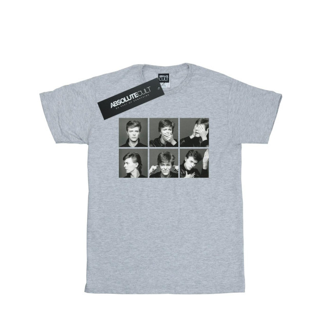 Li-cense David bowie dames fotocollage katoen vriendje t-shirt UTBI18814_sportsgrey large