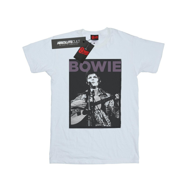 Li-cense David bowie dames rock poster katoenen vriendje t-shirt UTBI18862_white large