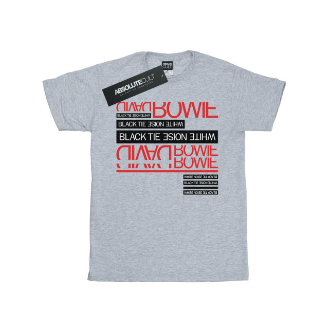 Li-cense David bowie dames zwart strikt wit ruis katoenen vriendje t-shirt UTBI18974_sportsgrey large