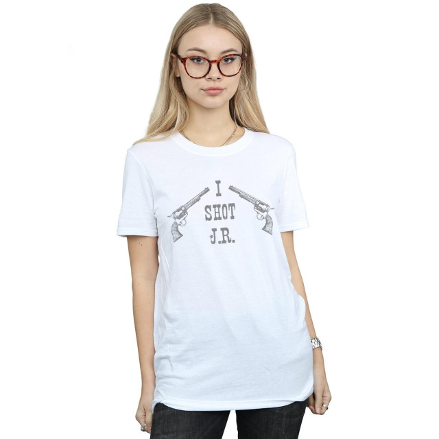 Li-cense Dallas dames i shot j.r. katoenen vriend t-shirt UTBI20366_white large