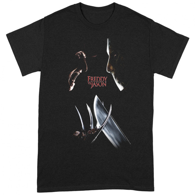 Li-cense Nightmare on elm street unisex volwassen freddy vs jason t-shirt UTBI203_blackred large