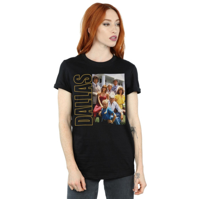 Li-cense Dallas dames ewing familie foto katoenen vriendje t-shirt UTBI20346_black large