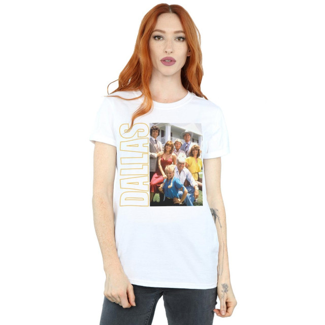 Li-cense Dallas dames ewing familie foto katoenen vriendje t-shirt UTBI20346_white large