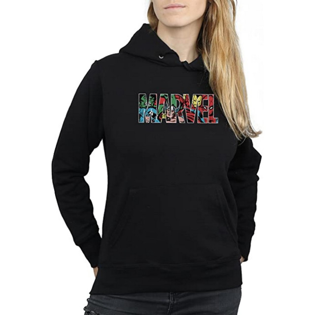 Li-cense Marvel comics dames infill logo hoodie UTBI2019_black large