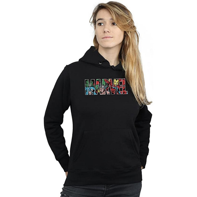 Li-cense Marvel comics dames infill logo hoodie UTBI2019_black large