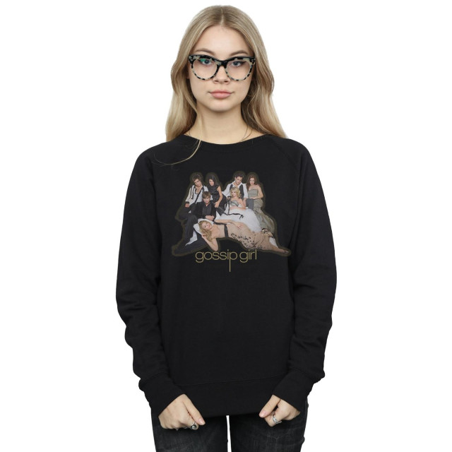 Li-cense Gossip girl dames groepshouding sweatshirt UTBI20043_black large