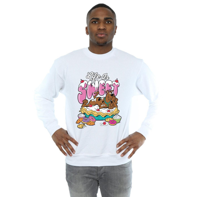 Li-cense Scooby doo heren life is sweet sweatshirt UTBI2000_white large