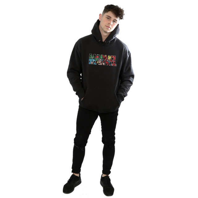 Li-cense Marvel comics heren infill logo hoodie UTBI2010_black large