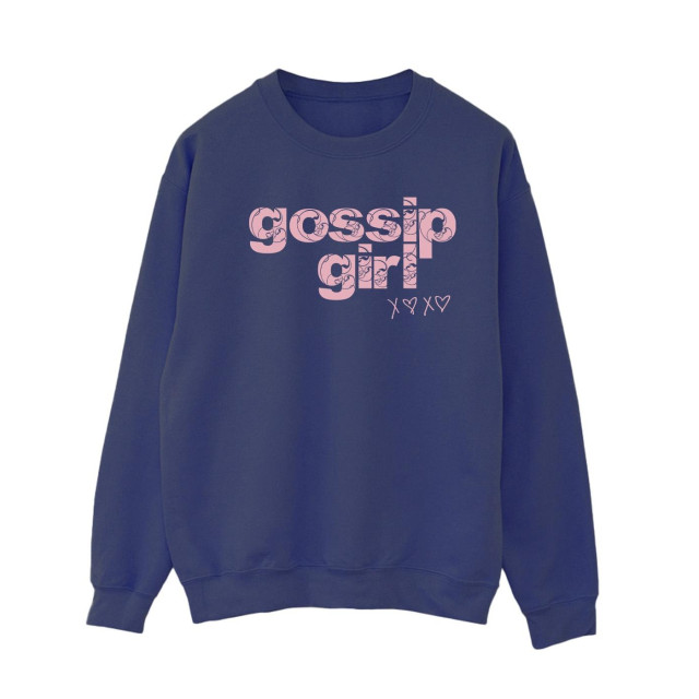 Li-cense Gossip girl dames sweatshirt met swirl-logo UTBI20068_navyblue large