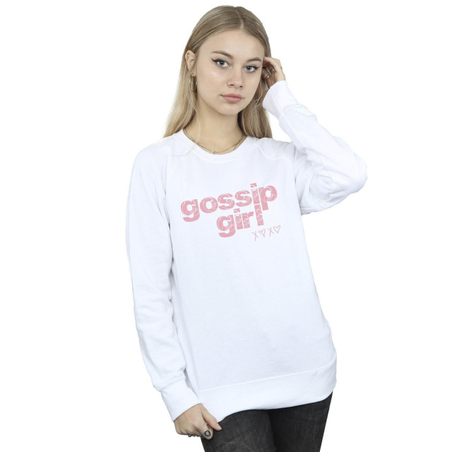 Li-cense Gossip girl dames sweatshirt met swirl-logo UTBI20068_white large